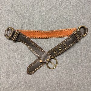 Mudd Brown and Tan Studded Women's Belt